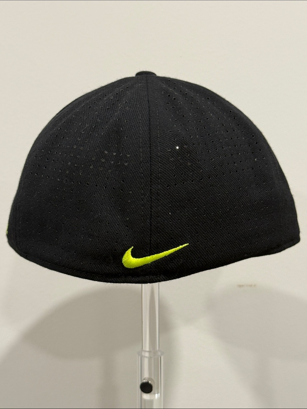 Nike True Vapor Fitted Dri-Fit Black Embroidered Cap with Grey "BSBL" Logo M/L - Picture 5 of 12